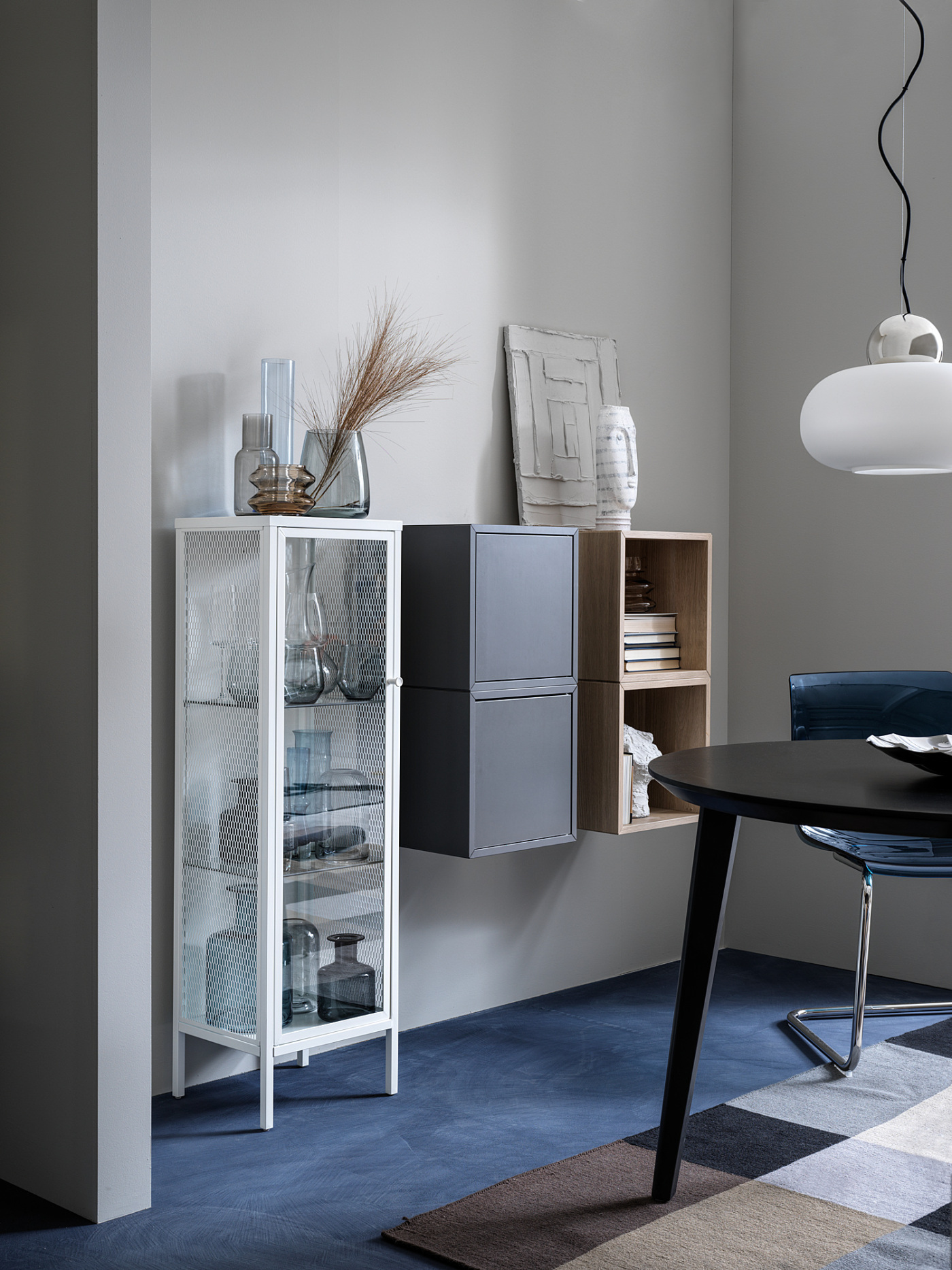 BAGGEBO glass-door cabinet metal/white - IKEA