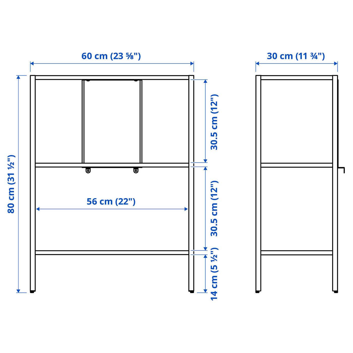 BAGGEBO shelving unit red - IKEA