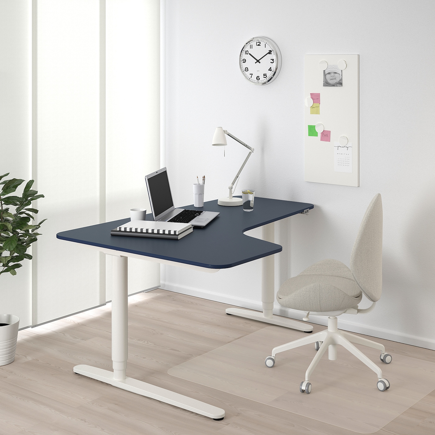 Amazon.co.jp: IKEA BEKANTコーナーデスク左、160x110cm