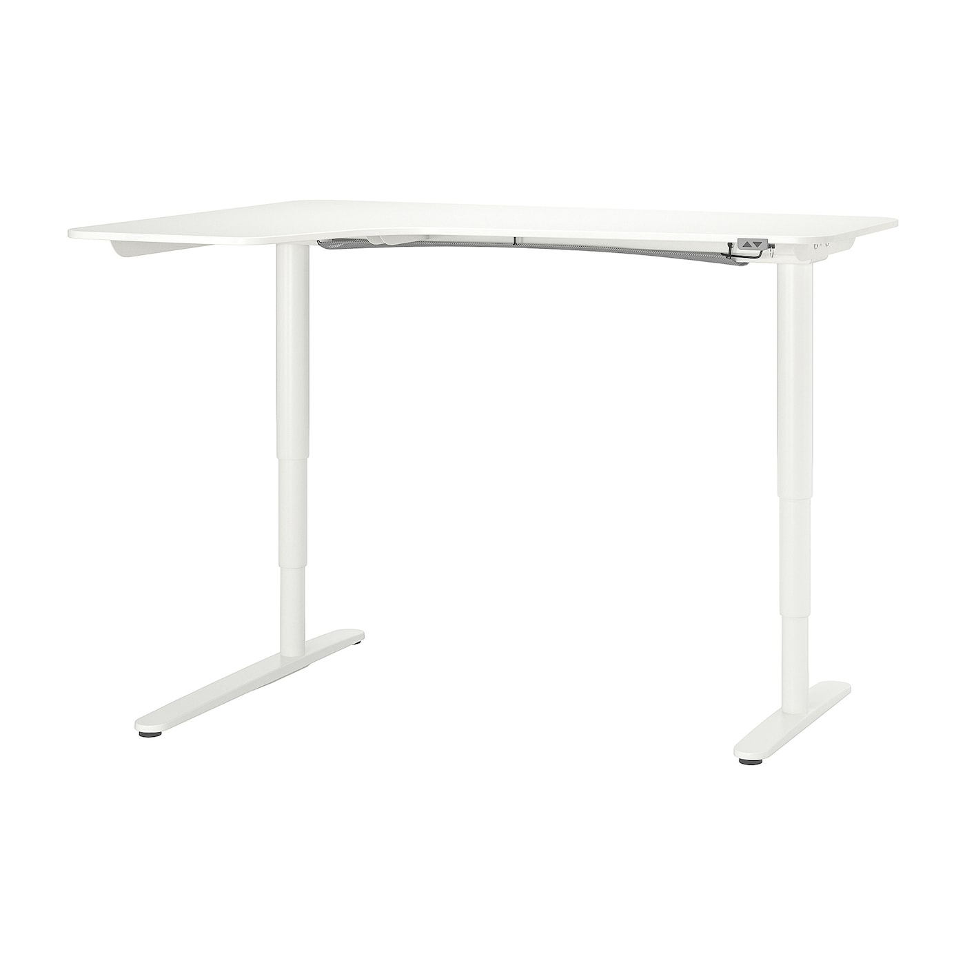 BEKANT corner desk left sit/stand white - IKEA
