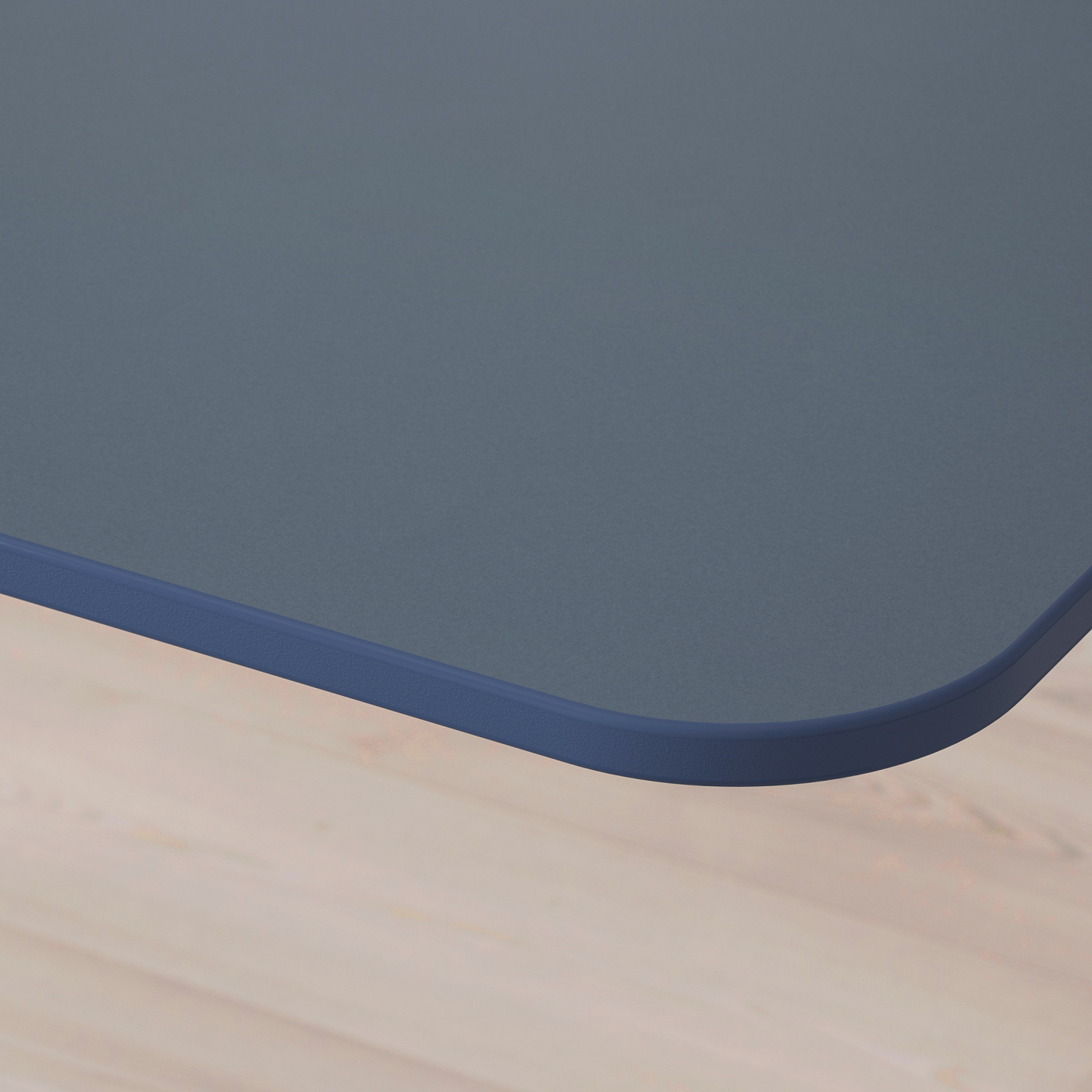 BEKANT corner desk right linoleum blue/black - IKEA
