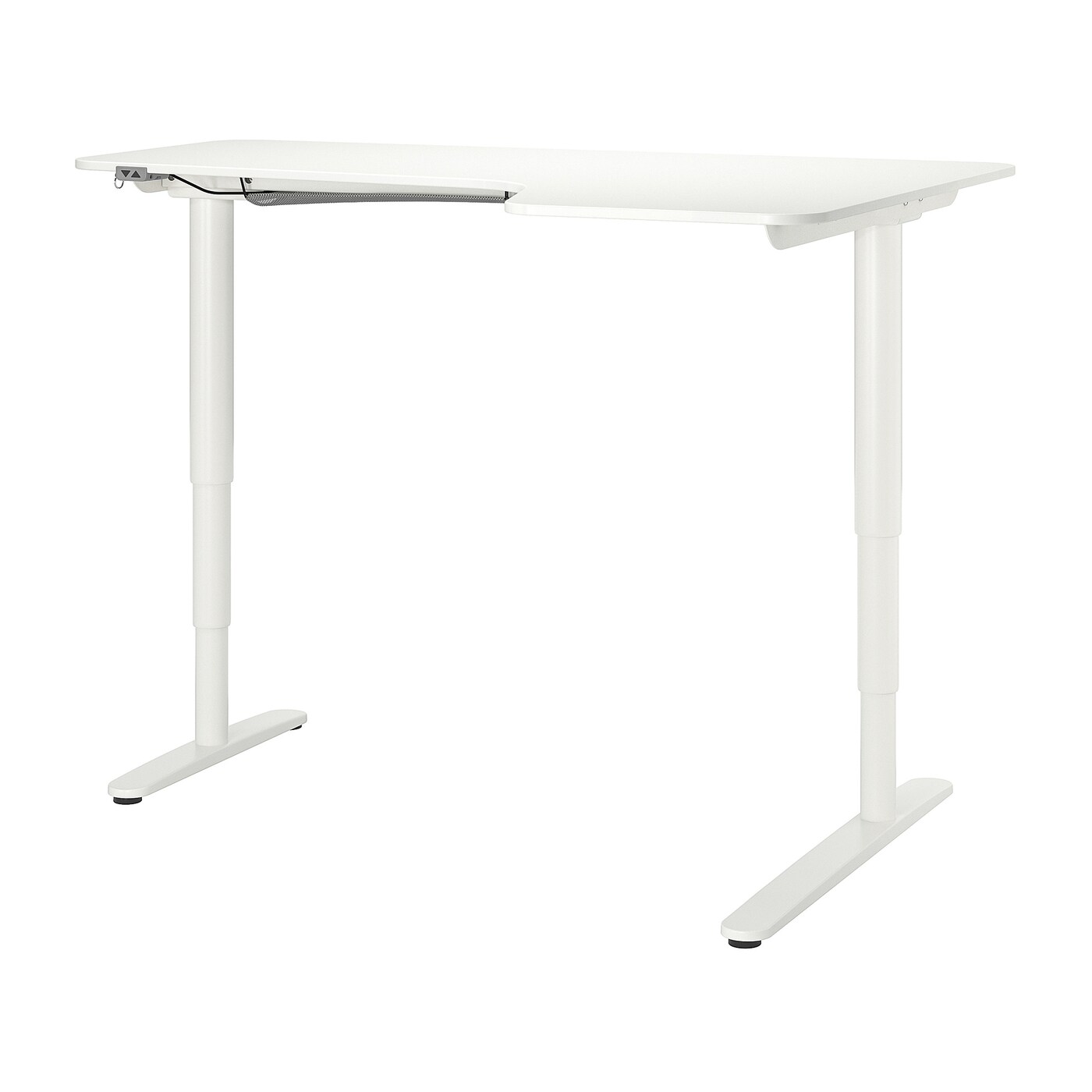BEKANT corner desk right sit/stand white - IKEA