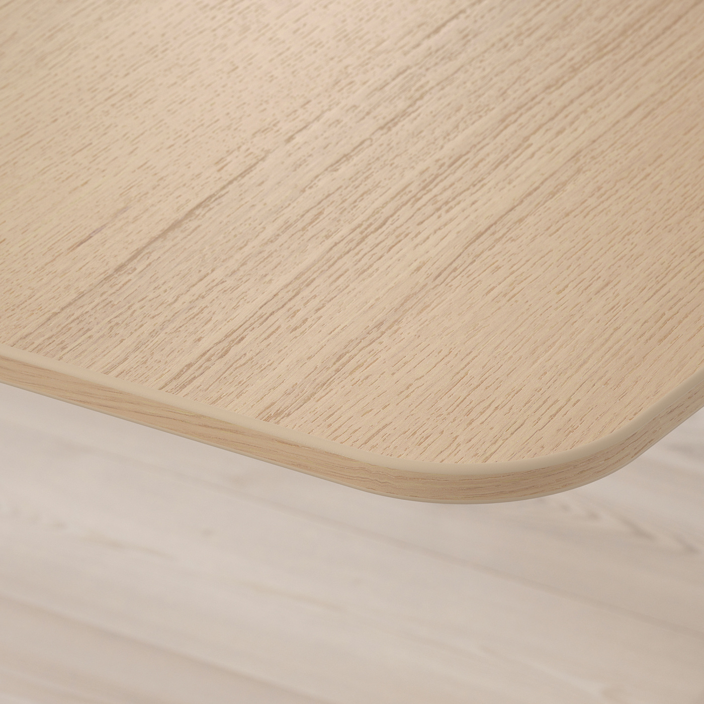 BEKANT corner desk right white stained oak veneer/white - IKEA