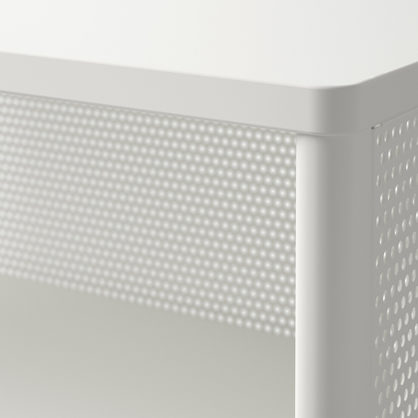 BEKANT storage unit on castors mesh white - IKEA