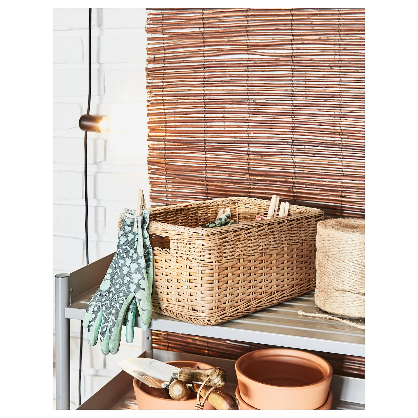 IKEA ベクナ BEKNA basket plastic rattan - IKEA