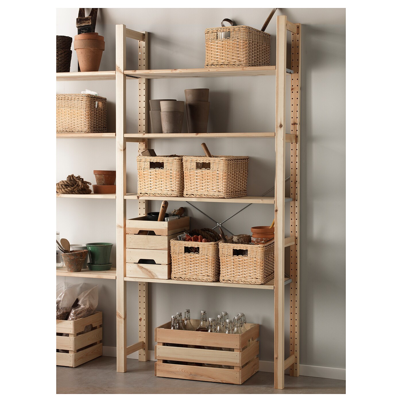 IKEA ベクナ BEKNA basket plastic rattan - IKEA