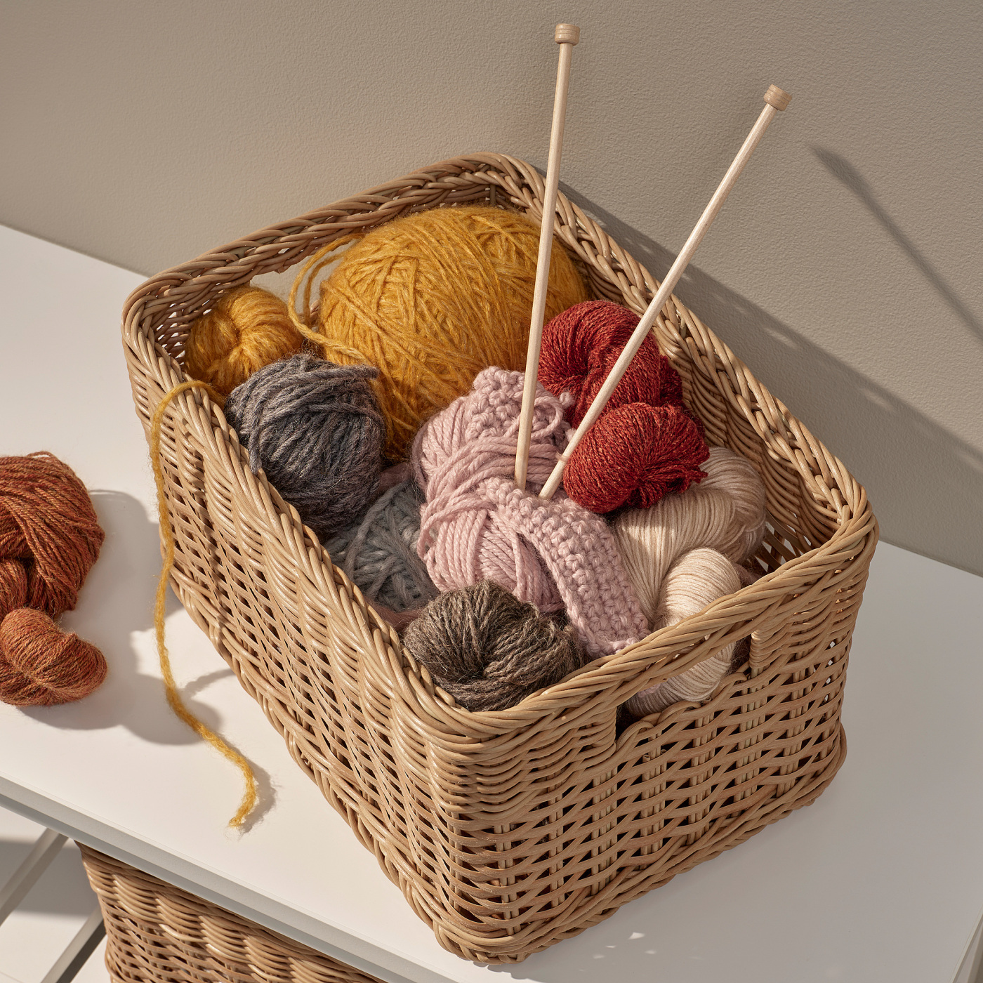 BEKNA basket plastic rattan - IKEA