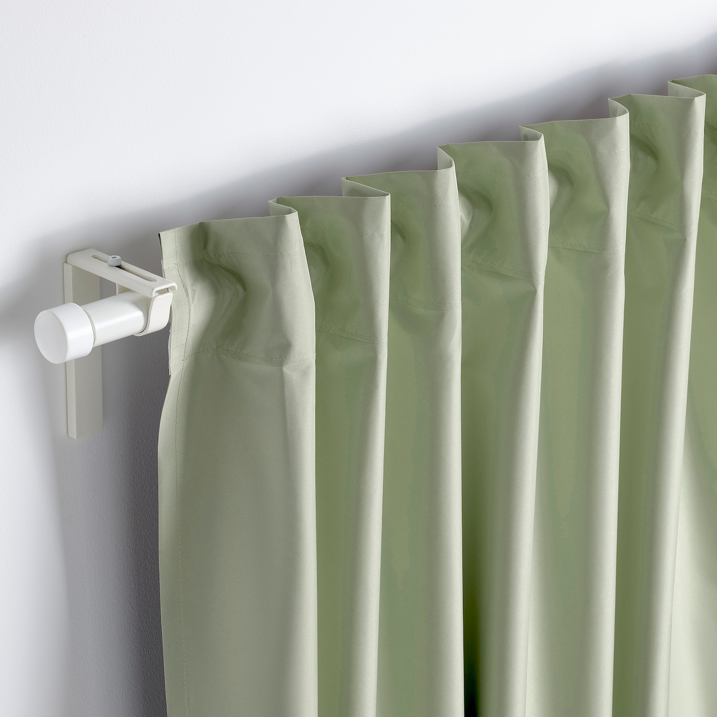 BENGTA block-out curtain, 1 piece green/with heading tape - IKEA