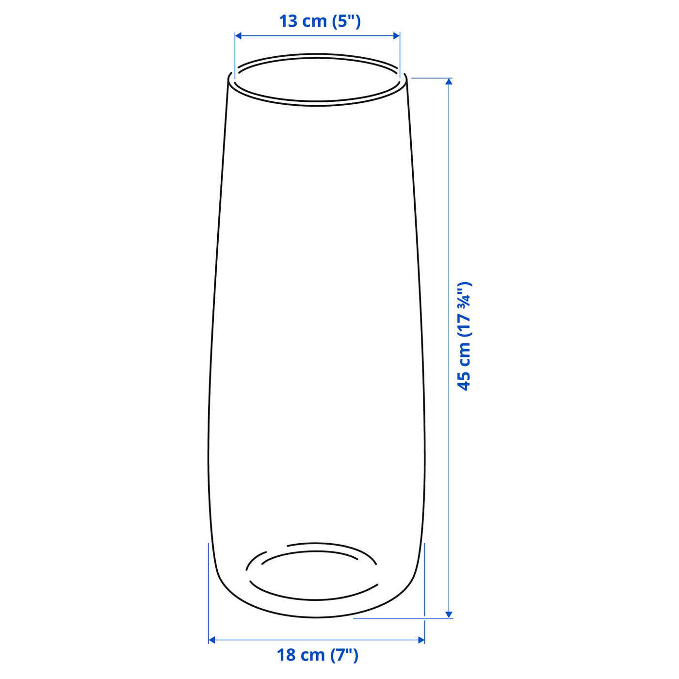 BERÄKNA vase clear glass - IKEA