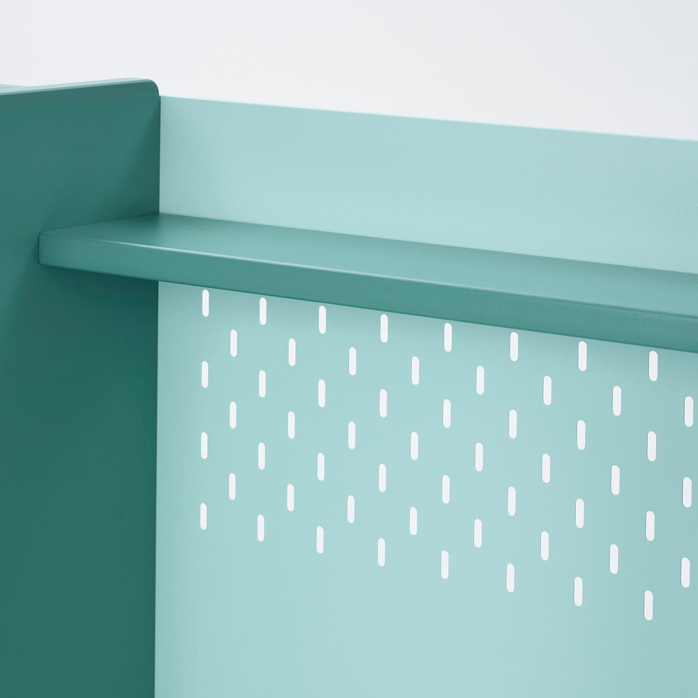 BERGLÄRKA desk turquoise/white tiltable - IKEA