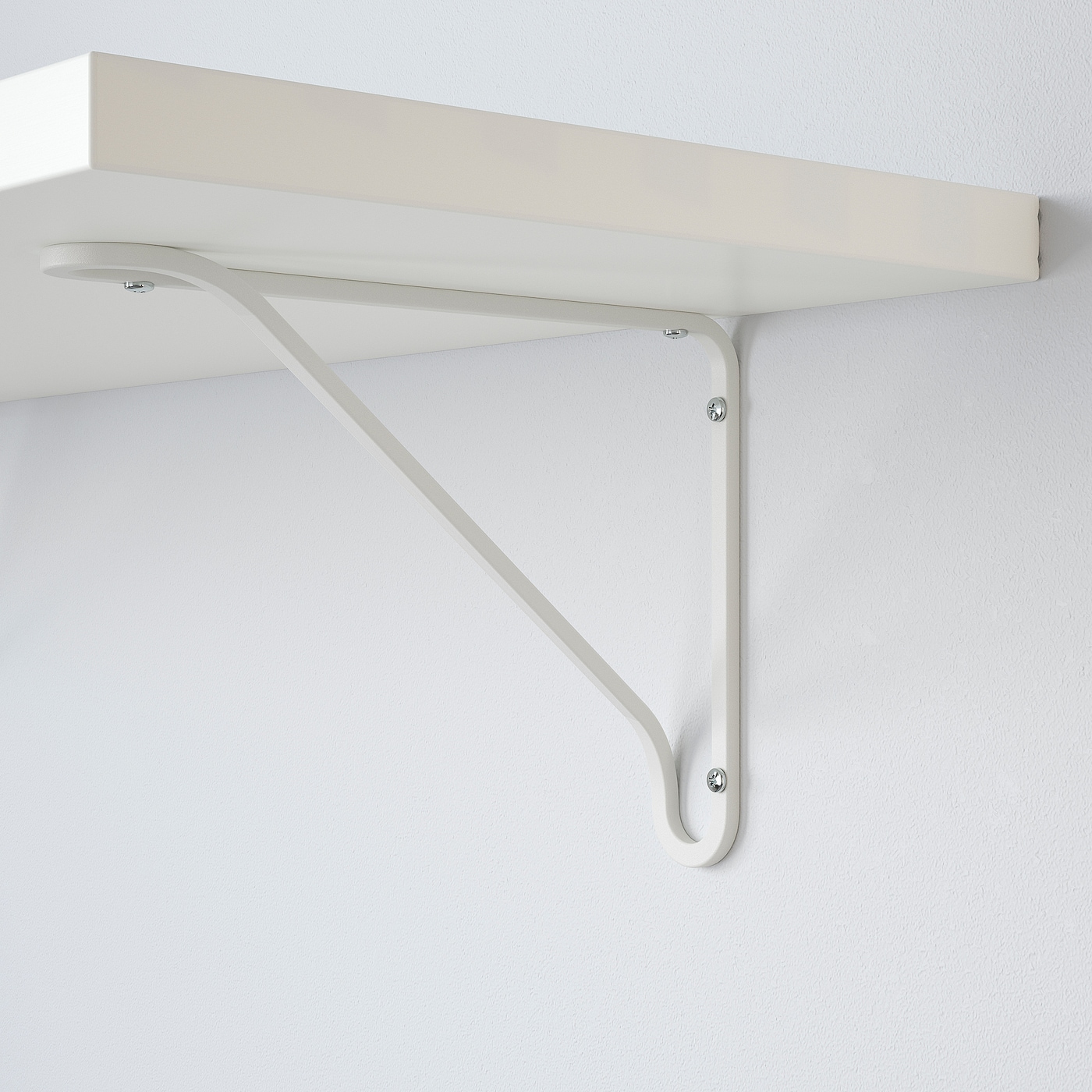 BERGSHULT / FÖRLÄGGARE wall shelf white/white - IKEA