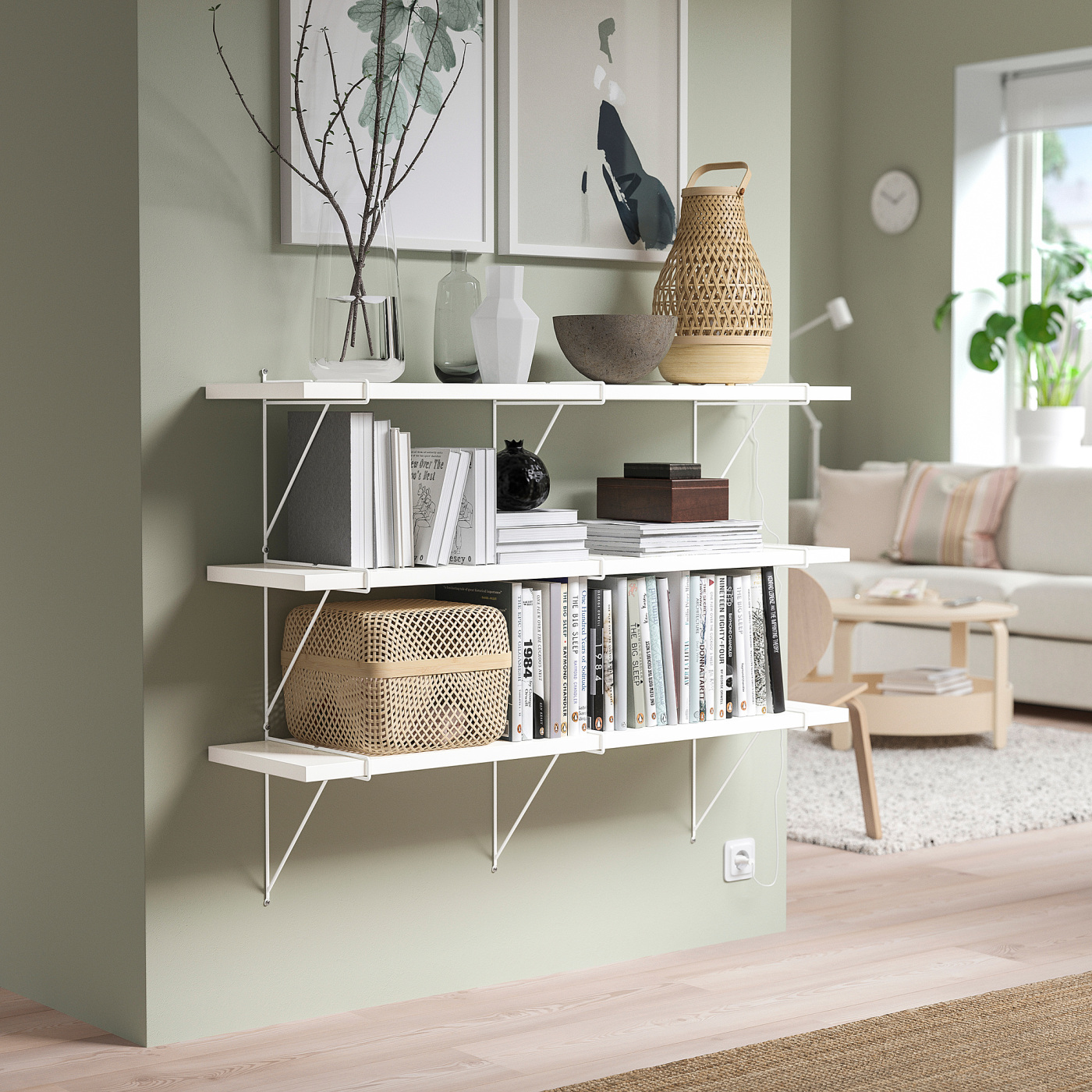 BERGSHULT / PERSHULT wall shelf combination white/white - IKEA