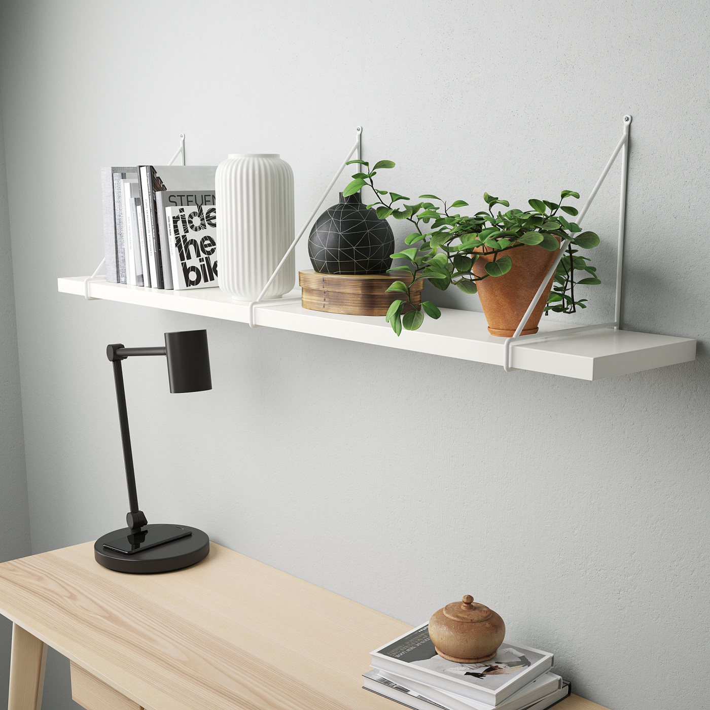 BERGSHULT / PERSHULT wall shelf white/white - IKEA