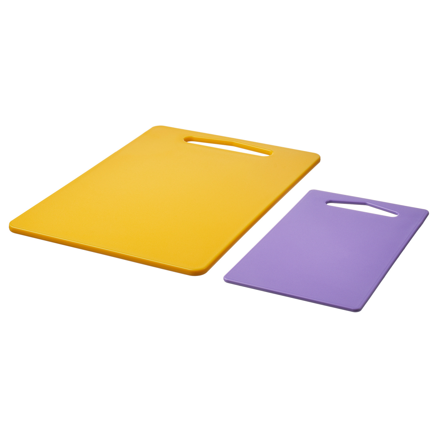 BERGTUNGA chopping board, set of 2 bright yellow/lilac - IKEA