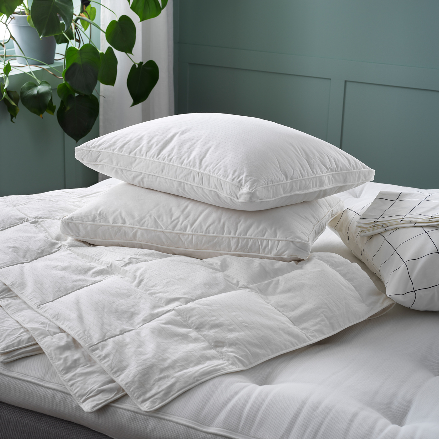 IKEA BERGVEN 枕 50x60cm 2個セット。 BERGVEN pillow, low - IKEA