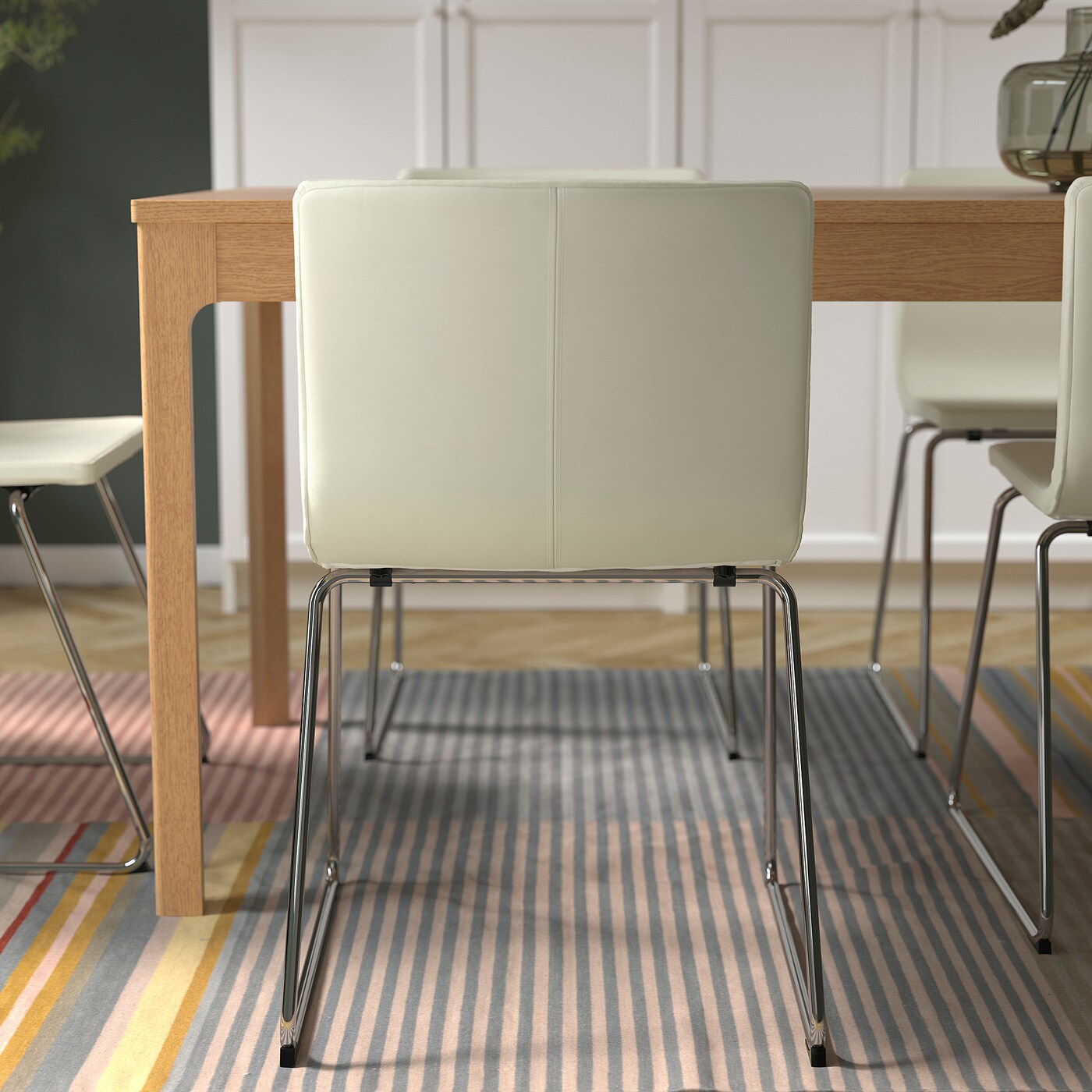 BERNHARD chair chrome-plated/Mjuk white - IKEA