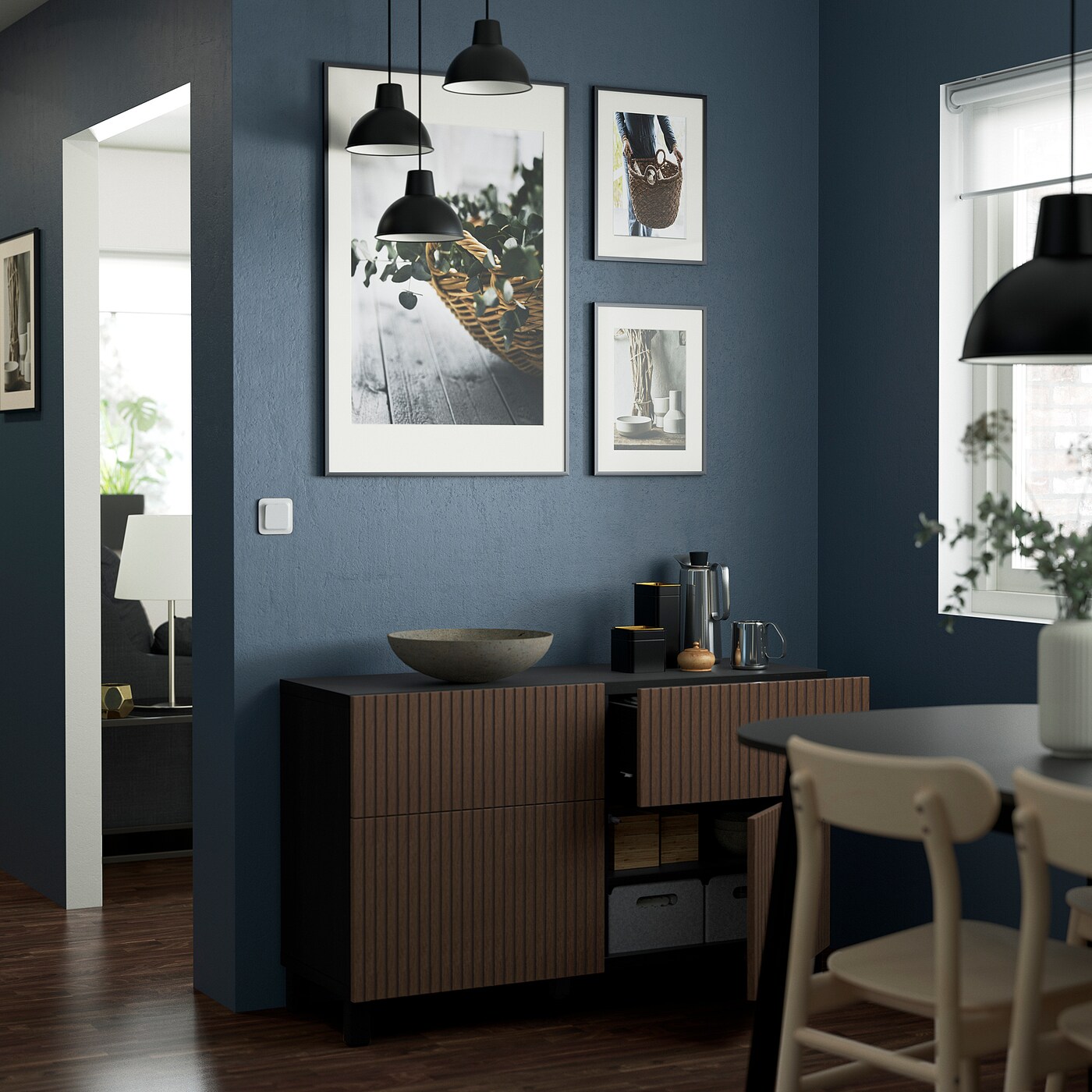 BESTÅ storage combination w doors/drawers black-brown BESTÅ storage combination w doors/drawers black-brown