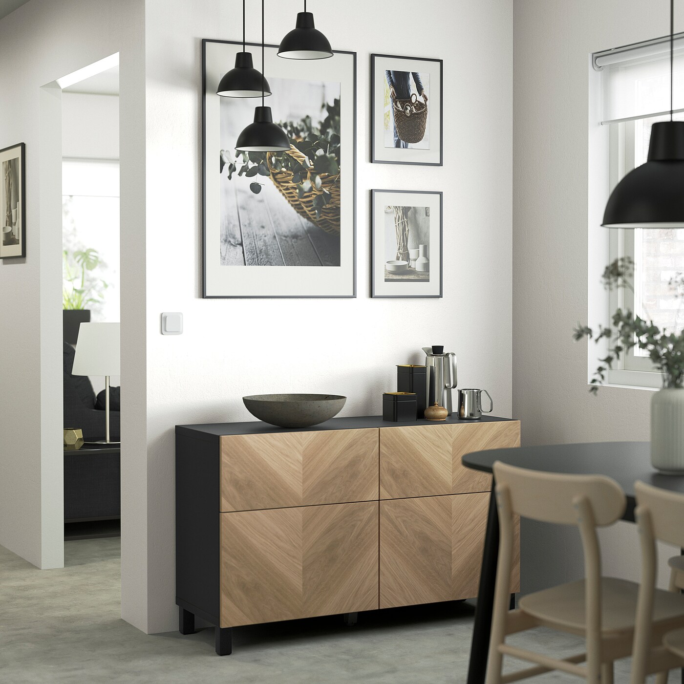 BESTÅ storage combination w doors/drawers black-brown BESTÅ storage combination w doors/drawers black-brown