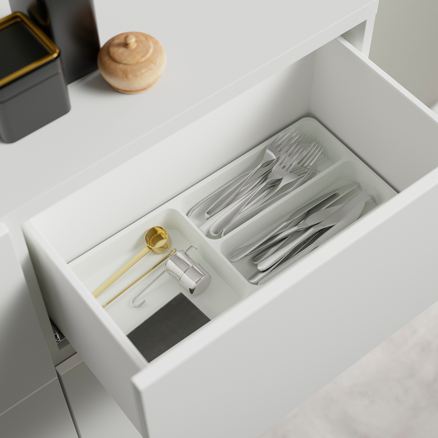 BESTÅ storage combination w doors/drawers white Selsviken/Stallarp
