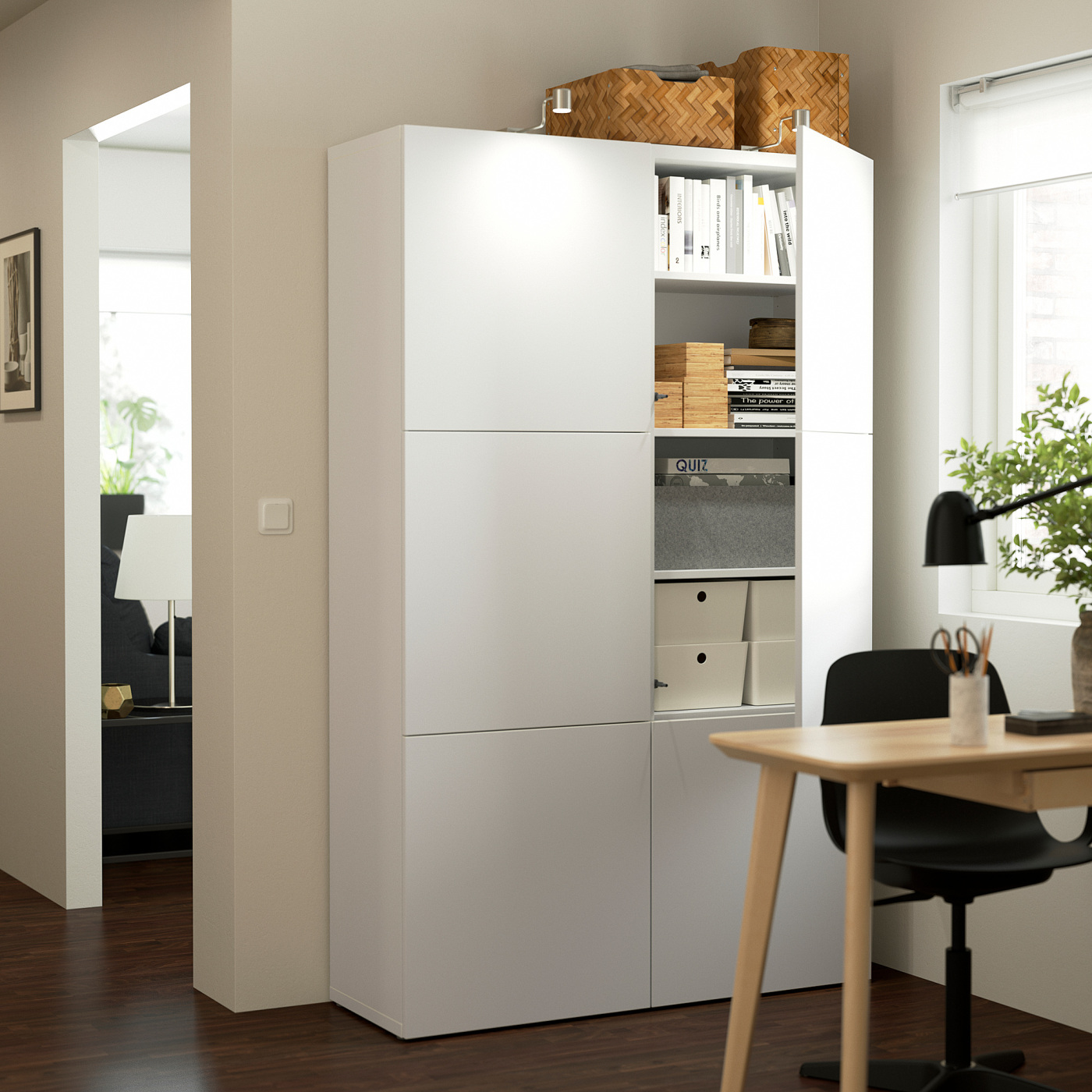 びえページ BESTÅ storage combination with doors white/Lappviken white - IKEA
