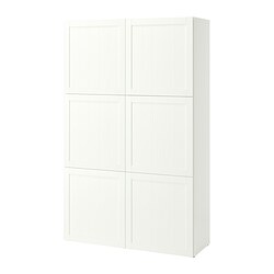 BESTÅ storage combination with doors white Studsviken/white