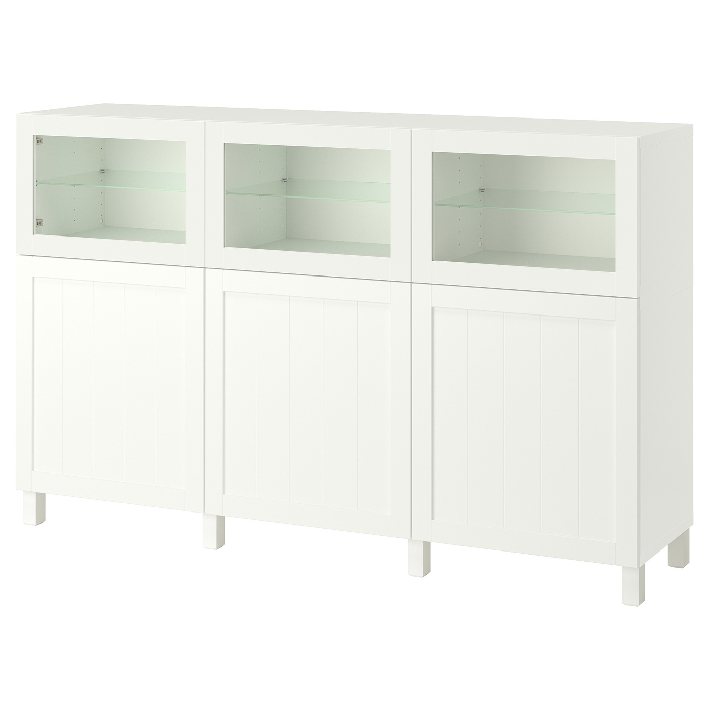 ピカピカページ BESTÅ storage combination with doors white/Pipmakare white - IKEA