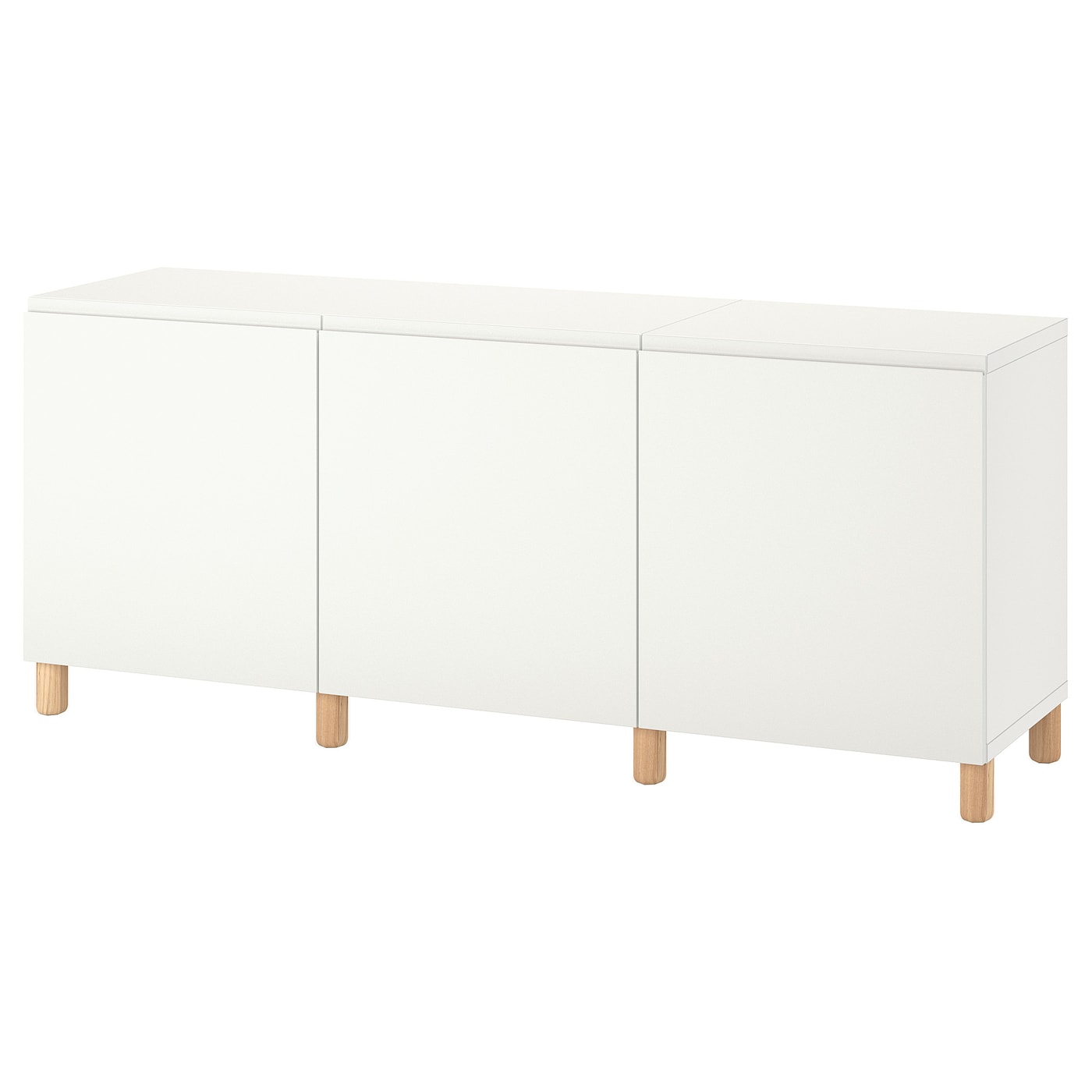 BESTÅ storage combination with doors white/Västerviken/Ullarp white - IKEA