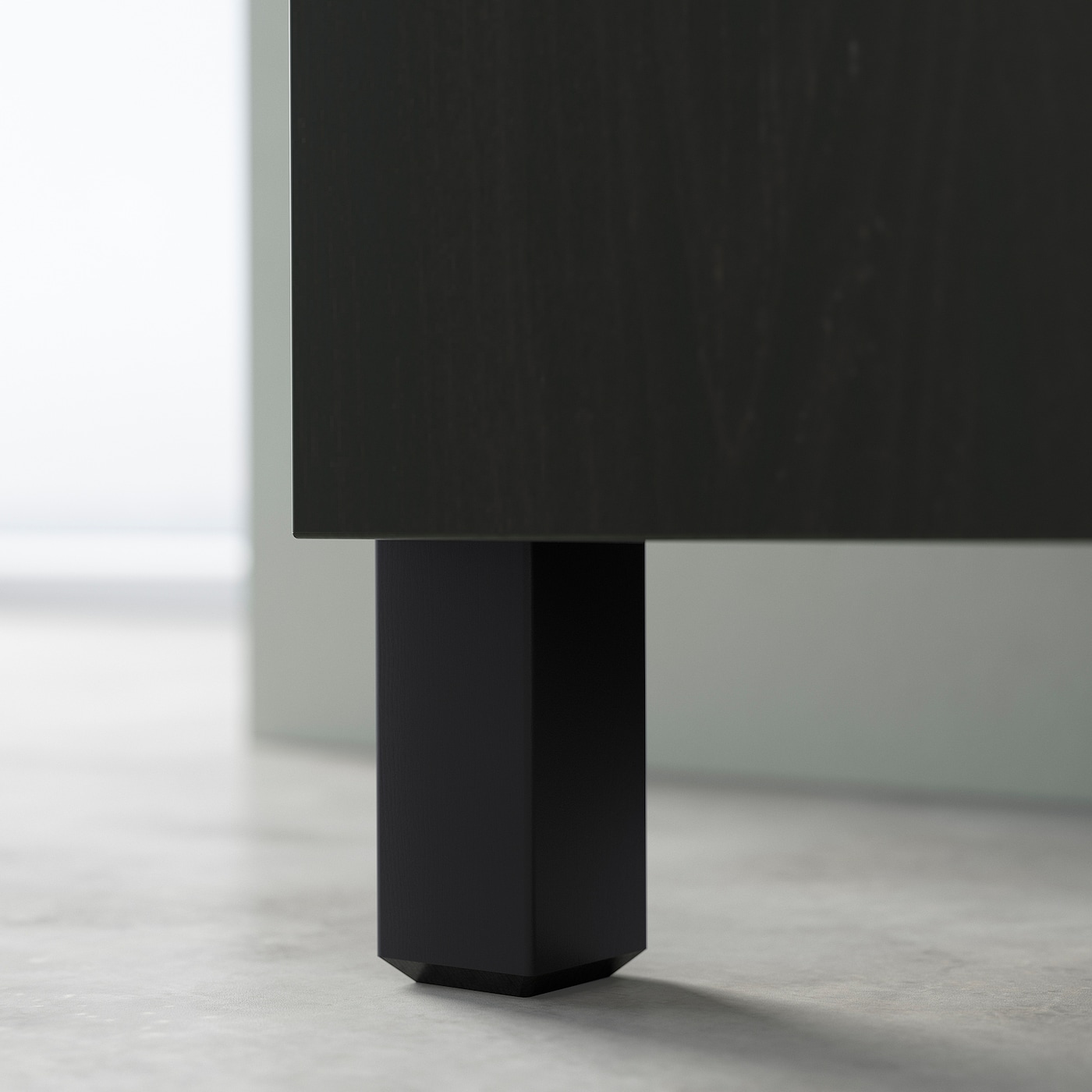 IKEA BESTÅ/GLASSVIK】組み立て途中品 3台セット ランプ付き BESTÅ ベストー 収納コンビネーション 扉付, ブラックブラウン