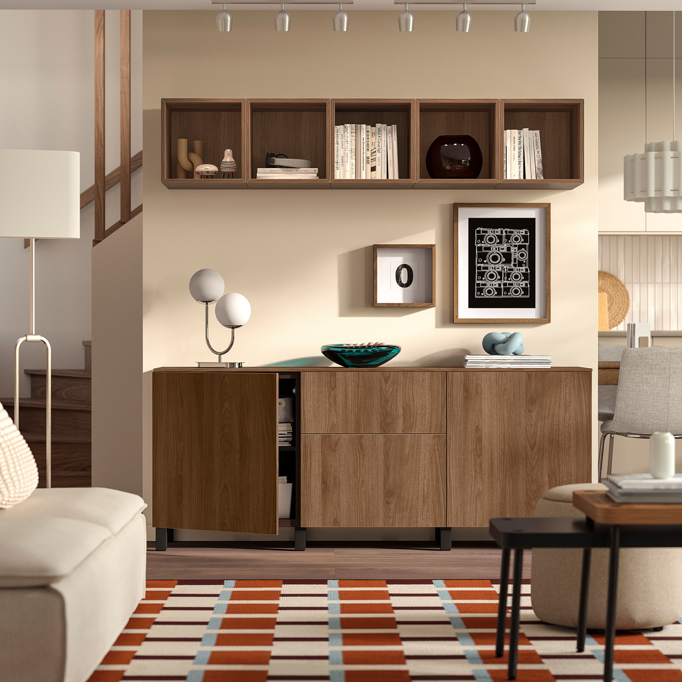BESTÅ storage combination with drawers black-brown/Lappviken BESTÅ storage combination with drawers black-brown/Lappviken