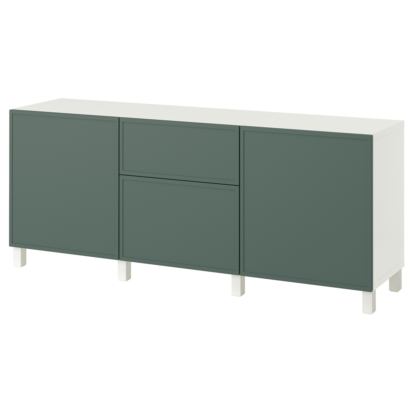yu.ページ BESTÅ storage combination with drawers Krukmakare dark grey-green