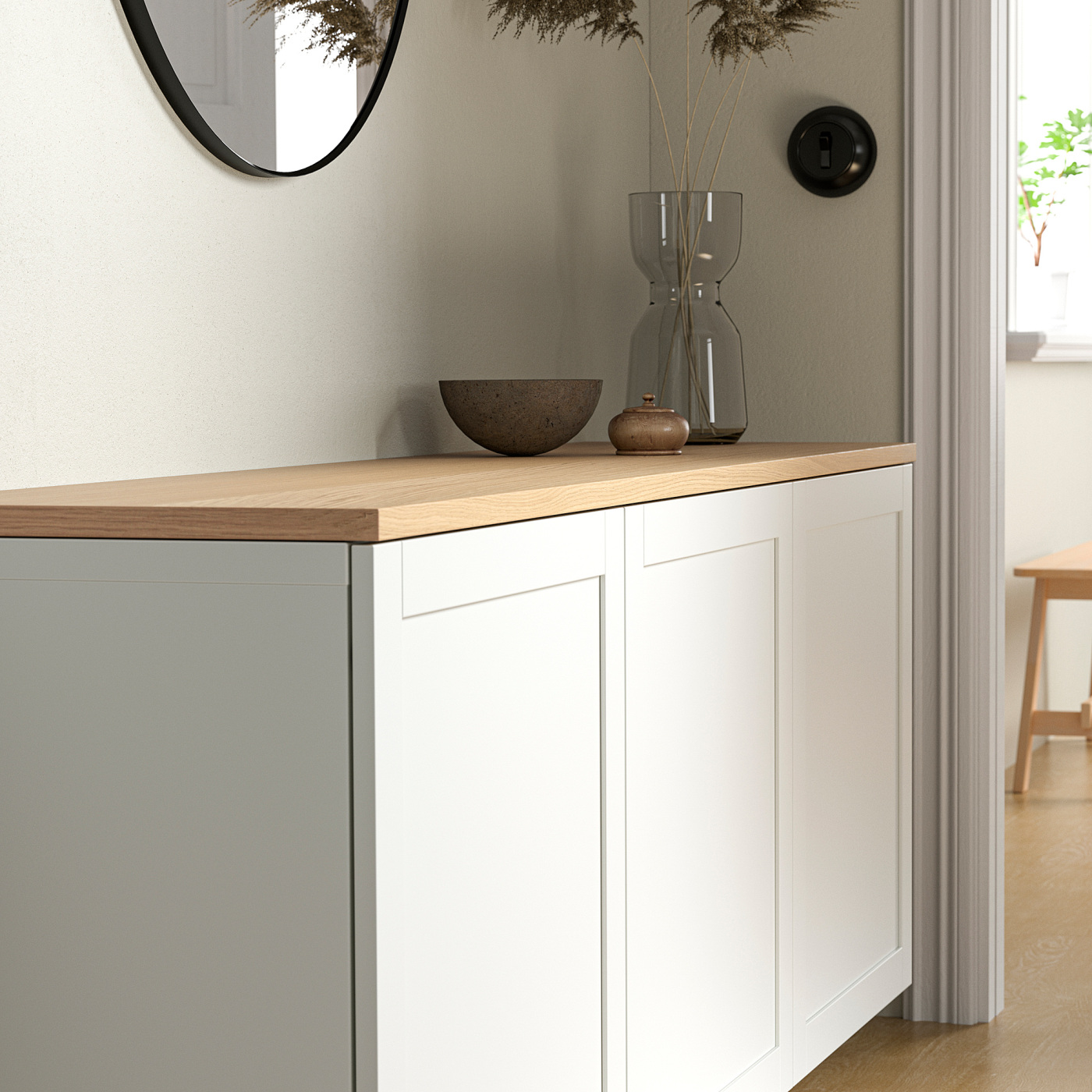 BESTÅ top panel oak veneer - IKEA
