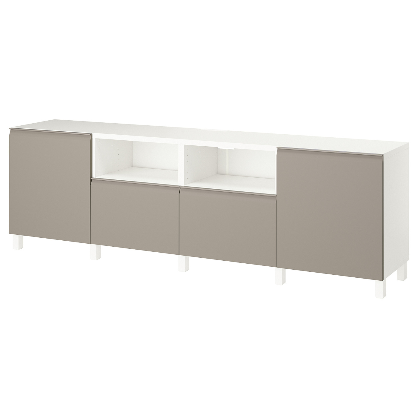 BESTÅ TV bench with doors and drawers white/Hammarsmed/Stubbarp