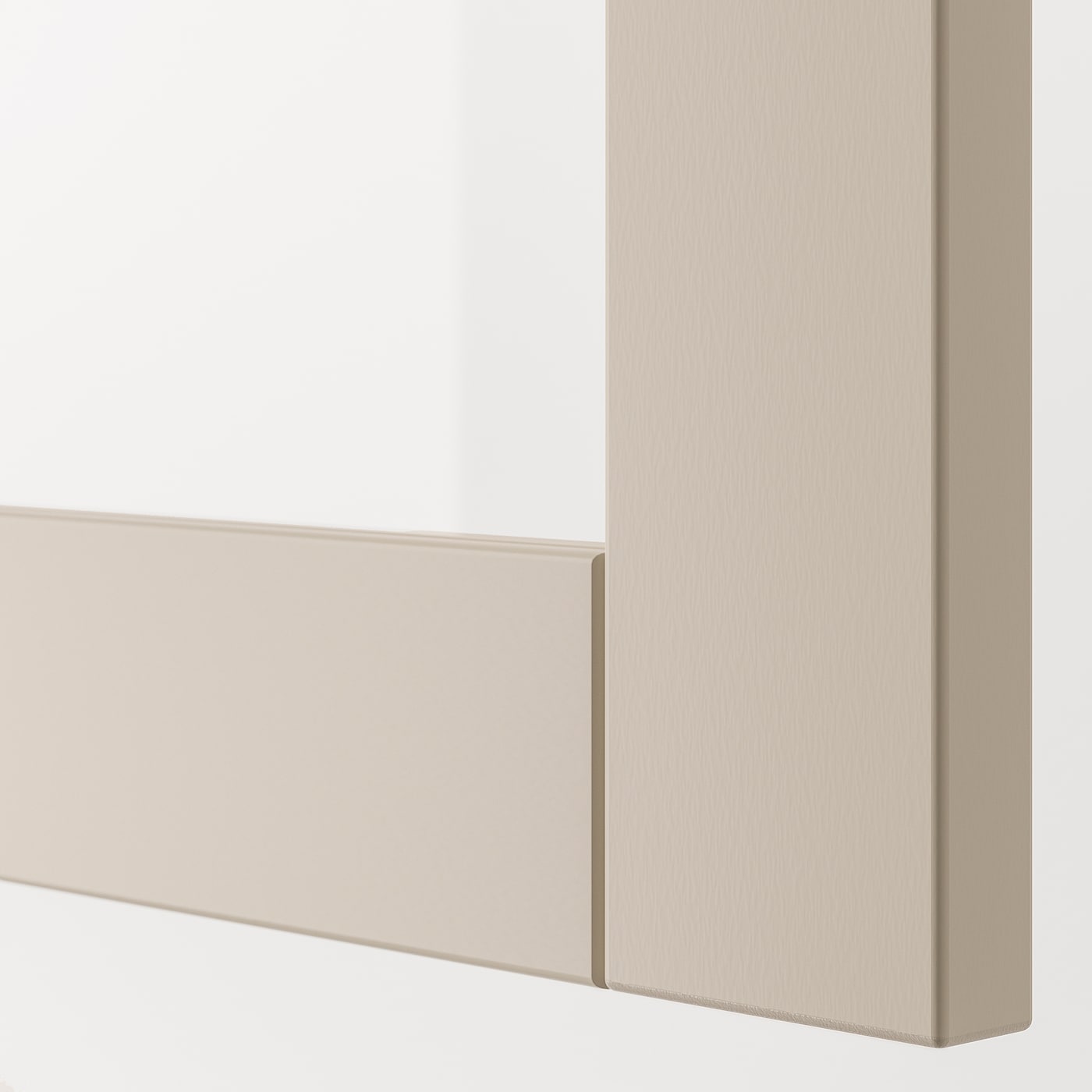BESTÅ TV storage combination/glass doors white Sindvik