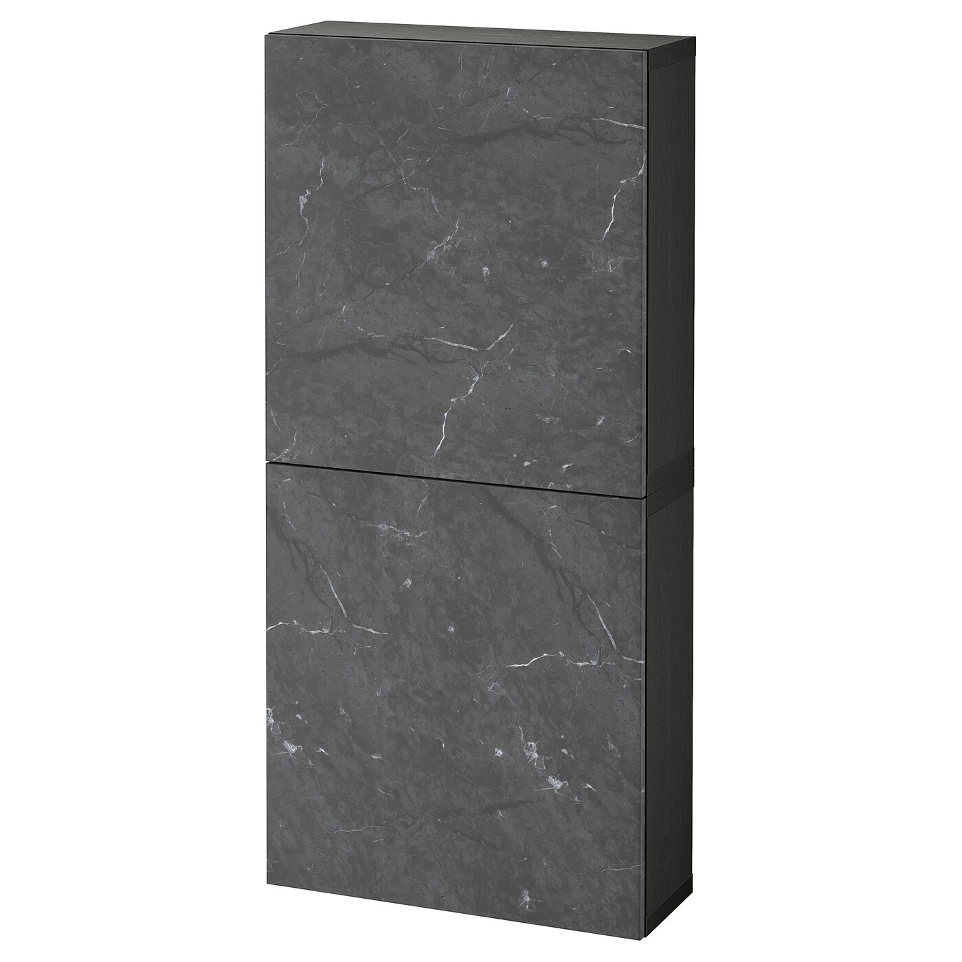BESTÅ wall cabinet with 2 doors black-brown Bergsviken/black BESTÅ wall cabinet with 2 doors black-brown Bergsviken/black