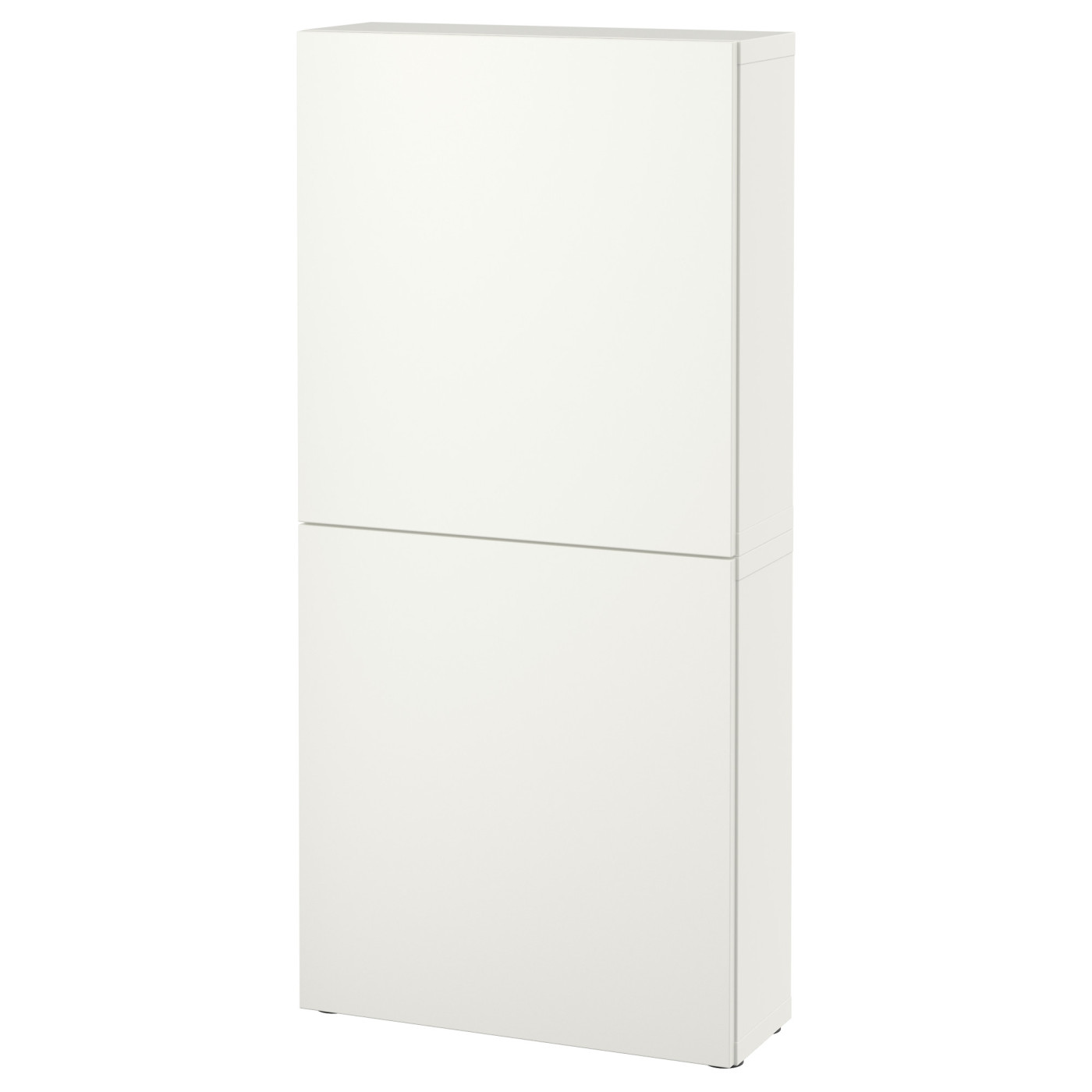 BESTÅ wall cabinet with 2 doors white/Lappviken white - IKEA