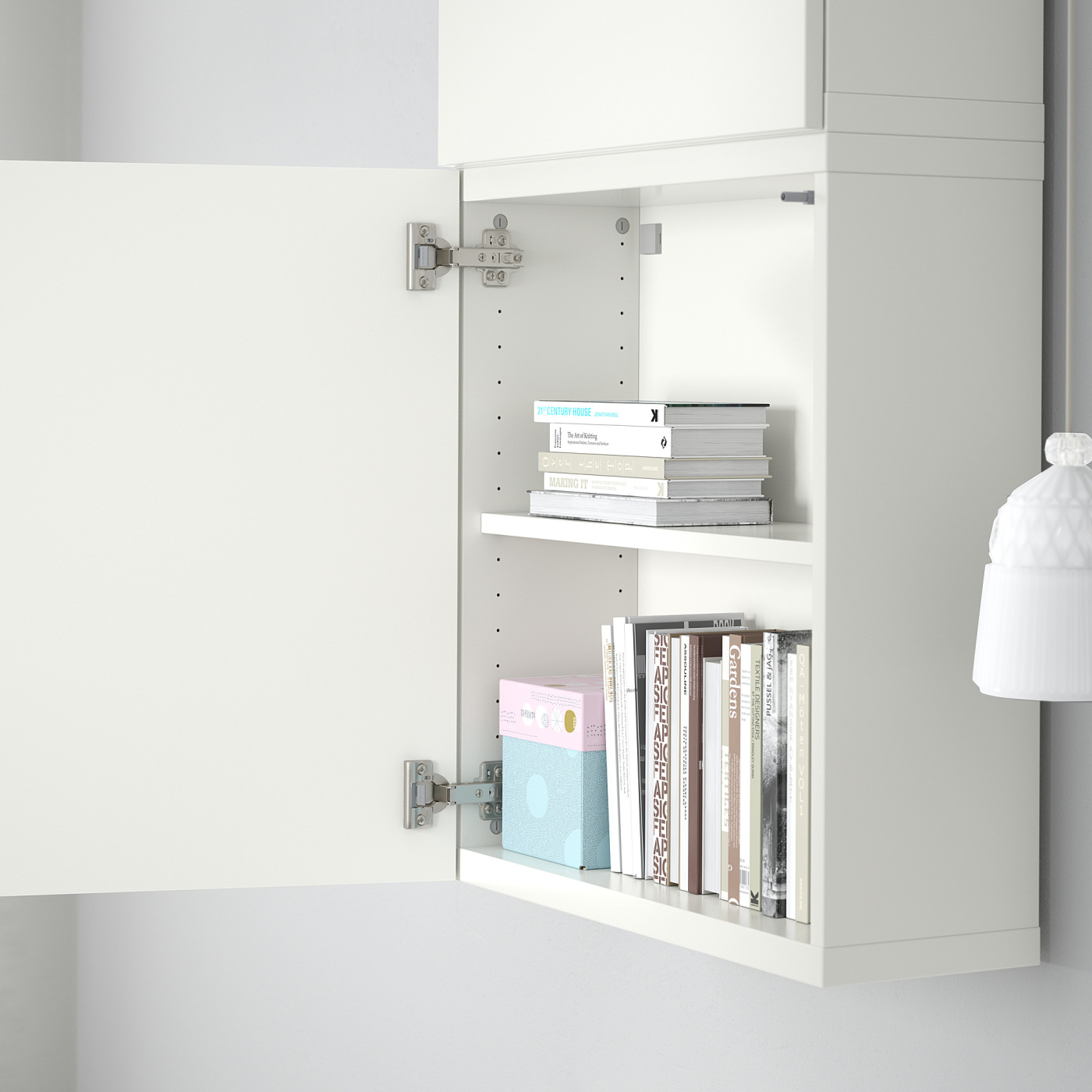 BESTÅ wall cabinet with 2 doors white/Lappviken white - IKEA