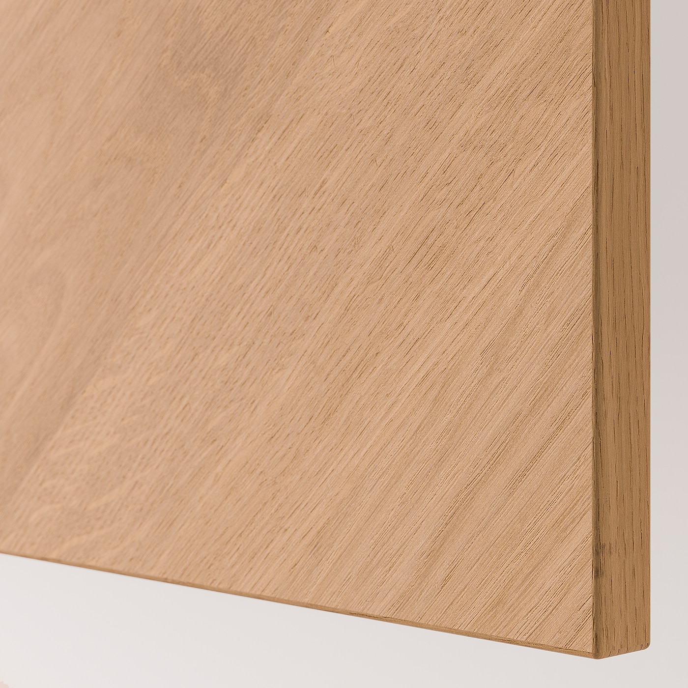 BESTÅ wall-mounted cabinet combination white/Hedeviken oak