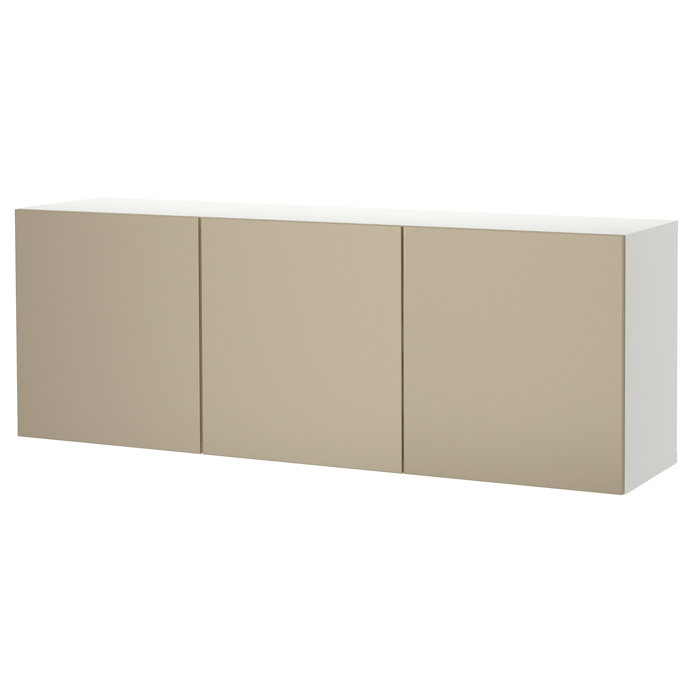 BESTÅ wall-mounted cabinet combination white/Riksviken light