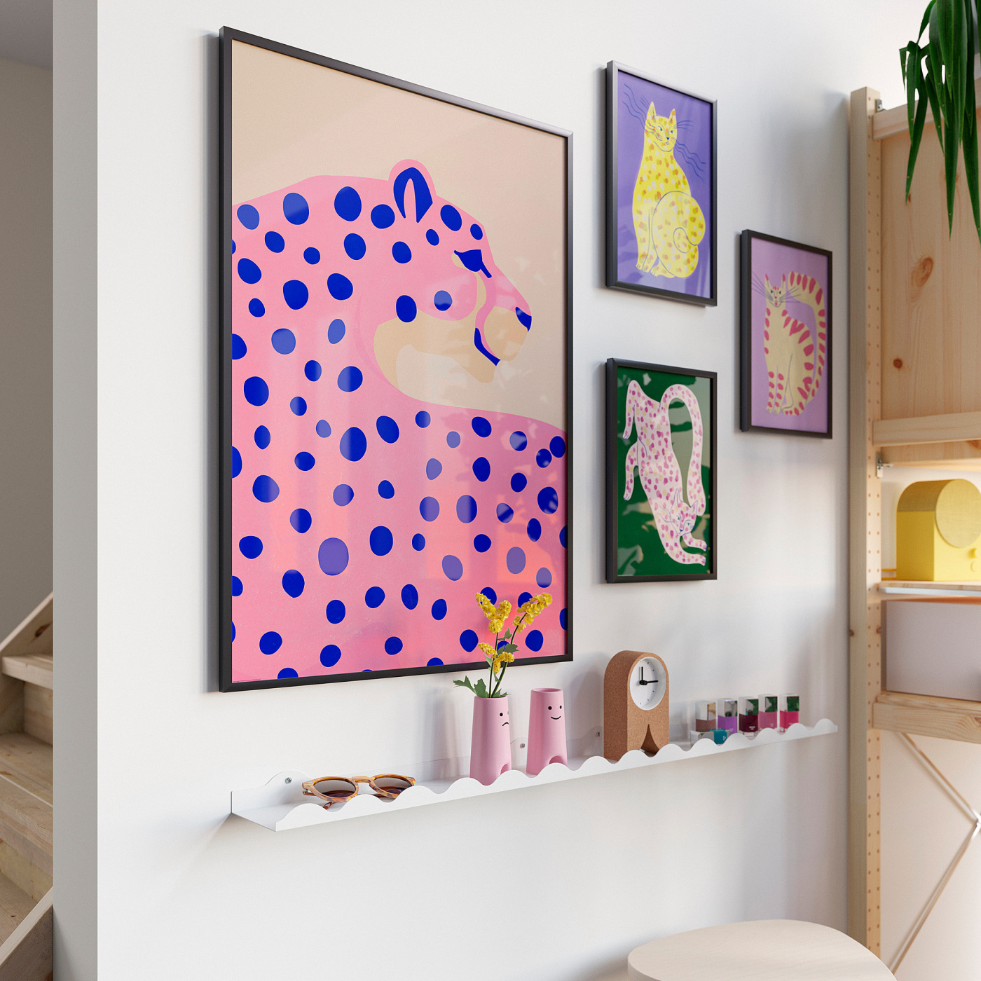 BILD poster dotted leopard - IKEA