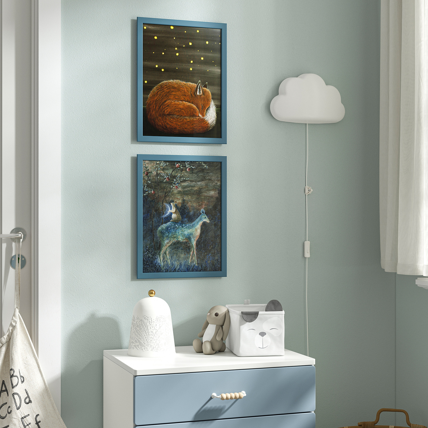 BILD poster sleeping by lights of the night - IKEA