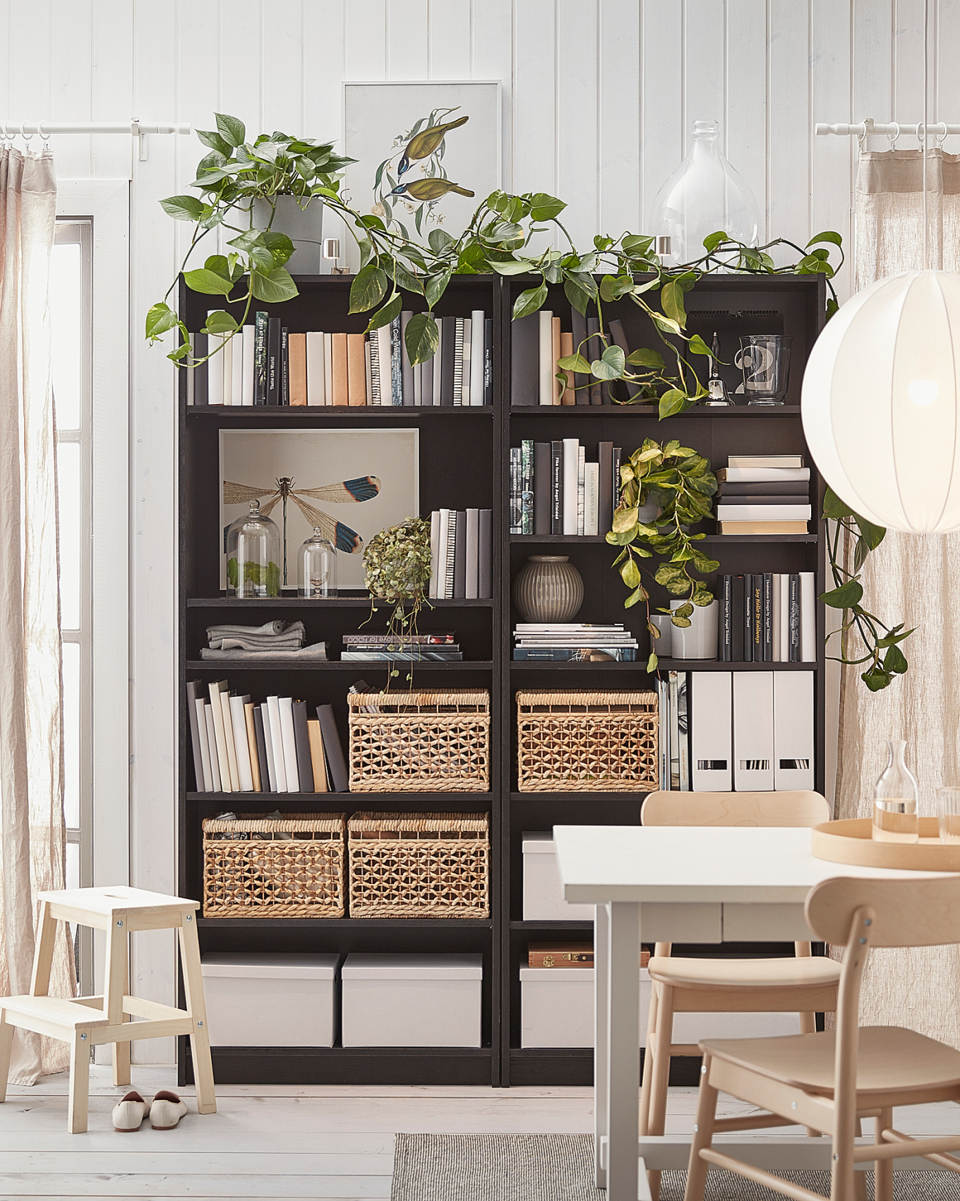 IKEA 2脚目 BILLY bookcase black-brown - IKEA