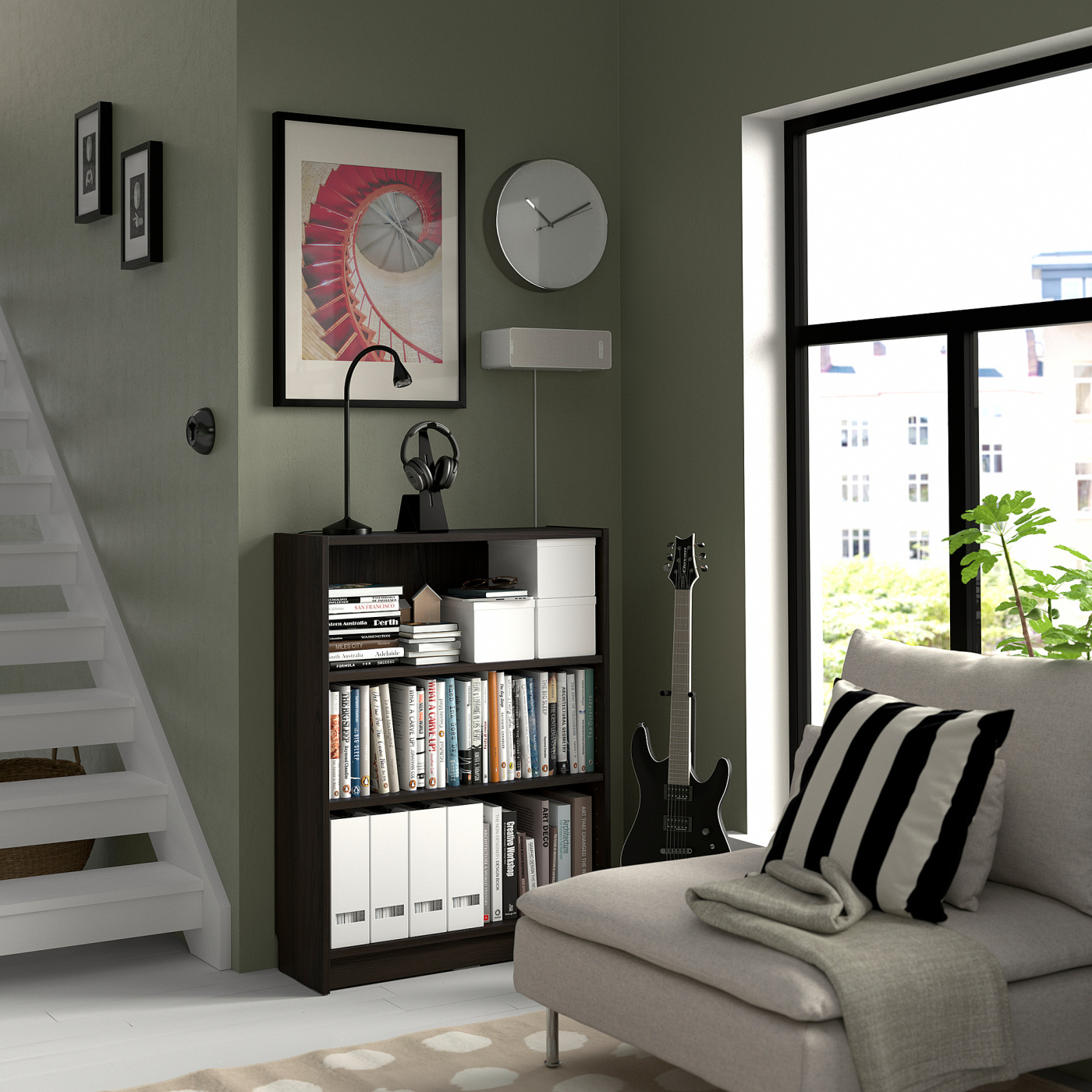 IKEページ BILLY bookcase dark brown oak effect - IKEA