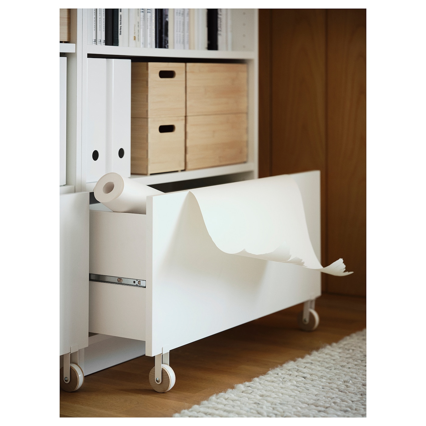 【billychan】Drawer ドゥロワー ホワイト BILLY drawer white/with castors - IKEA