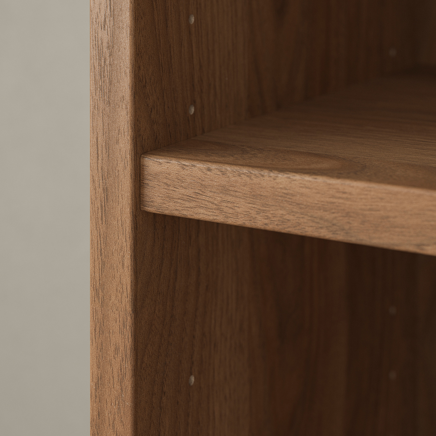 BILLY / OXBERG bookcase combination w glass doors brown walnut