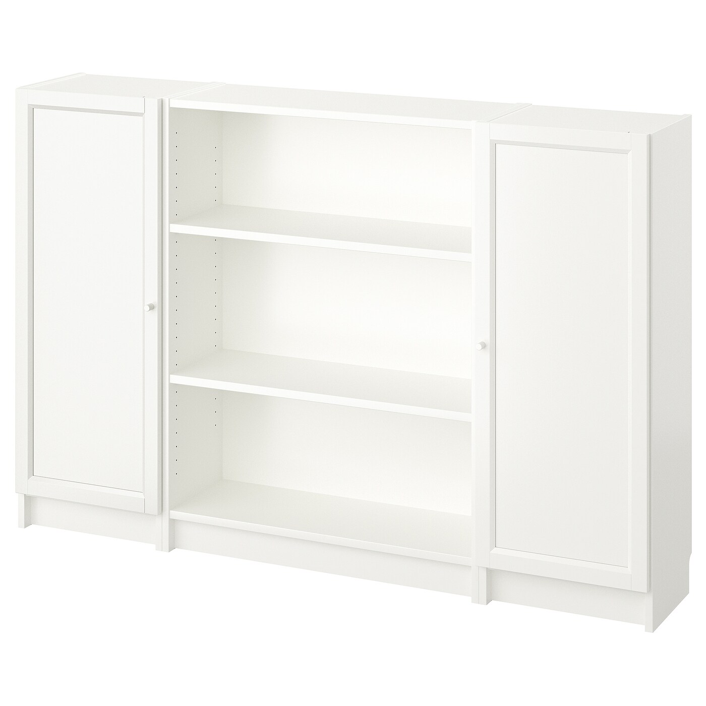 bogeyページ BILLY / OXBERG bookcase combination with doors white - IKEA
