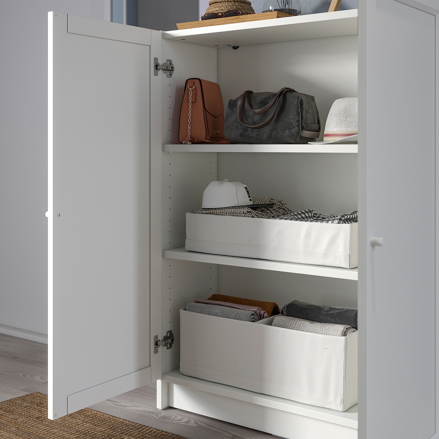BILLY / OXBERG bookcase with doors white - IKEA BILLY / OXBERG bookcase with doors white - IKEA