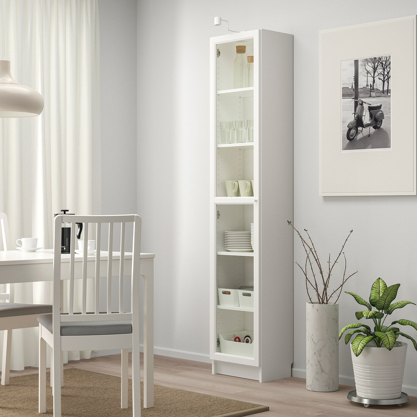 (友夢) IKEA BILLY OXBERG ピース2 BILLY / OXBERG bookcase, white, 311/2x113/4x791/2