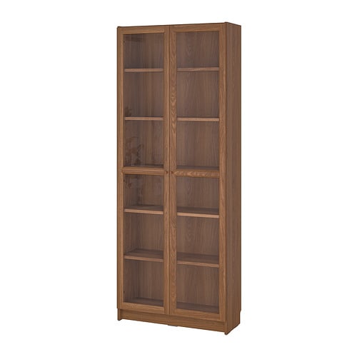 (友夢) IKEA BILLY OXBERG ピース3 BILLY / OXBERG bookcase with panel/glass doors oak effect - IKEA