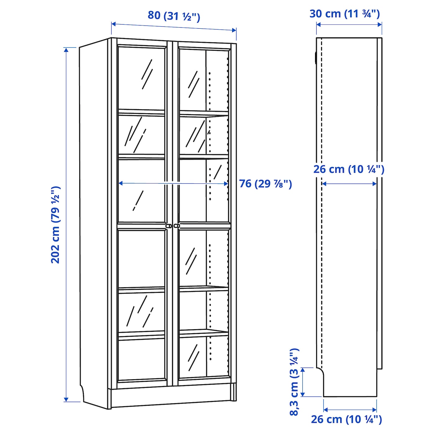 (友夢) IKEA BILLY OXBERG ピース1 友夢) IKEA BILLY OXBERG ピース1 BILLY / OXBERG bookcase