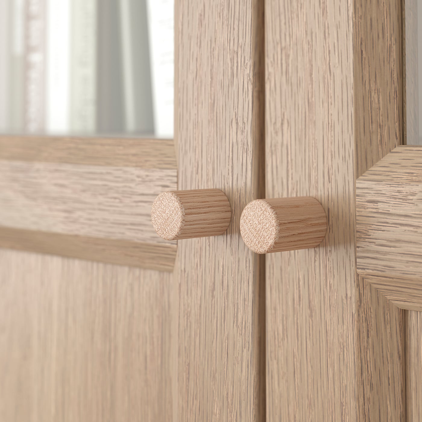 BILLY / OXBERG bookcase with panel/glass doors oak effect - IKEA